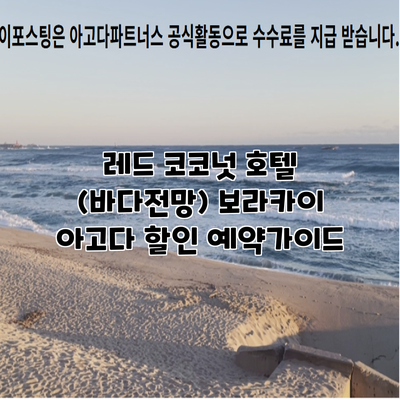레드 코코넛 호텔 (바다전망) 보라카이 아고다 할인 예약가이드