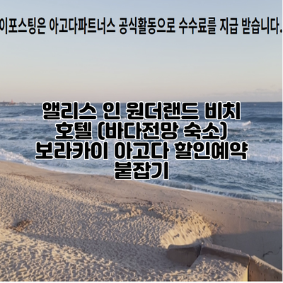 앨리스 인 원더랜드 비치 호텔 (바다전망 숙소) 보라카이 아고다 할인예약 붙잡기