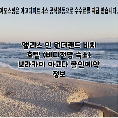 앨리스 인 원더랜드 비치 호텔 (바다전망 숙소) 보라카이 아고다 할인예약 정보