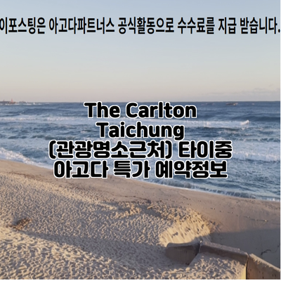 The Carlton Taichung (관광명소근처) 타이중 아고다 특가 예약정보