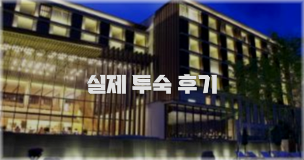 💬 실제 투숙 후기