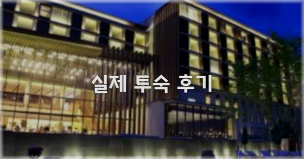 💬 실제 투숙 후기